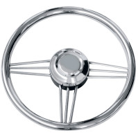 VS02 Steering Wheel -  Diameter 350mm - Inox - 62.00723.01 - Riviera 